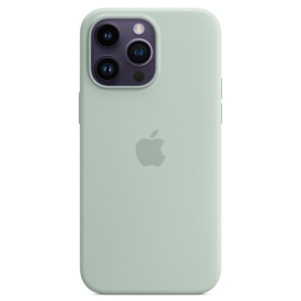 Apple Coque en silicone MagSafe Apple iPhone 14 Pro Max - Succulent