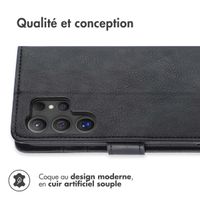 imoshion Étui de télephone portefeuille de luxe Samsung Galaxy S24 Ultra - Noir