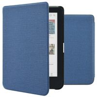 imoshion Étui de liseuse portefeuille Canvas Kobo Clara Colour / BW - Bleu foncé