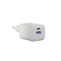 Zens Chargeur compact USB-C / USB-A 30W - Adaptateur secteur - Blanc