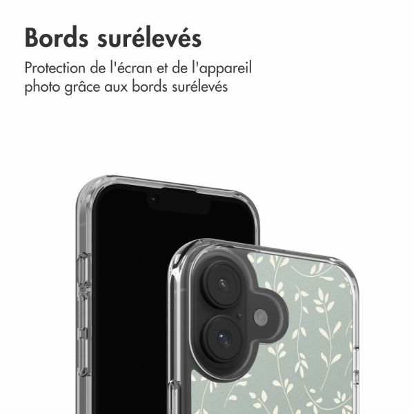 imoshion Coque Design Apple iPhone 17 - Smoke Green Flowers