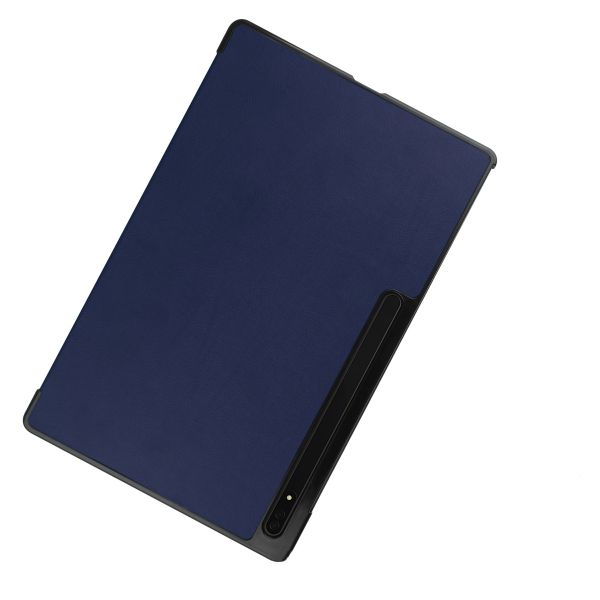 imoshion Coque tablette Trifold Galaxy Tab S8 Ultra - Bleu foncé