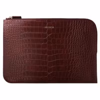 Selencia Pochette ordinateur Croco 11 pouces - Burgundy