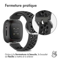 imoshion Pr2199 Fitbit Versa 4 / 3 / Sense (2) - Grey / Black