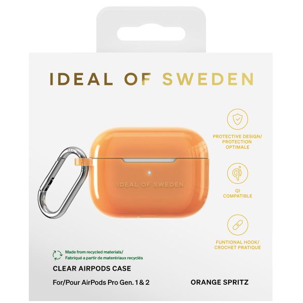 iDeal of Sweden Coque Clear Apple AirPods Pro - Orange Spritz