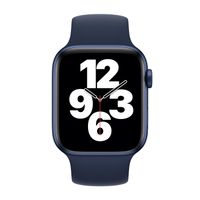 Apple Bracelet Boucle unique en Silicone Apple Watch | 38/40/41/42 mm - Taille 6 - Deep Navy