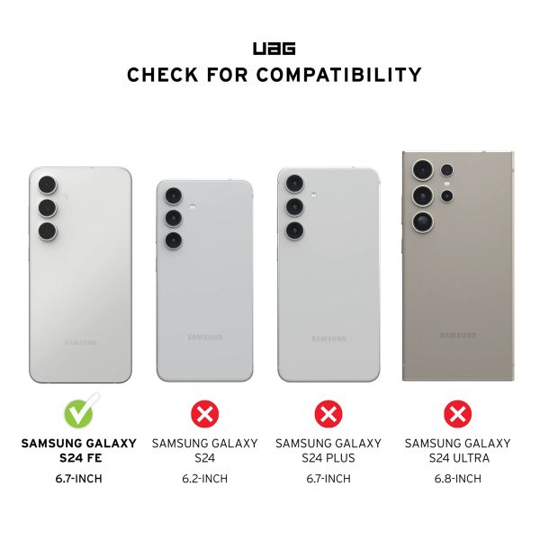UAG Coque arrière Plyo Pro Samsung Galaxy S24 FE - Ice White