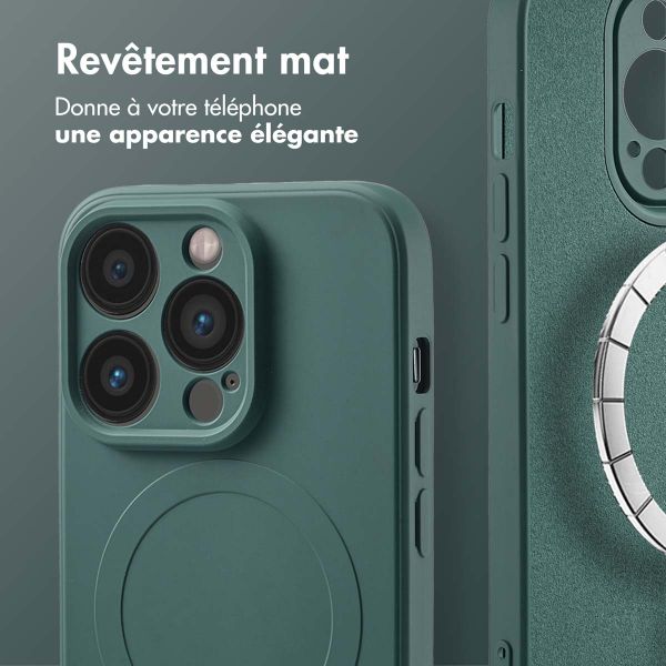 imoshion Coque Couleur avec MagSafe Apple iPhone 14 Pro Max - Vert foncé