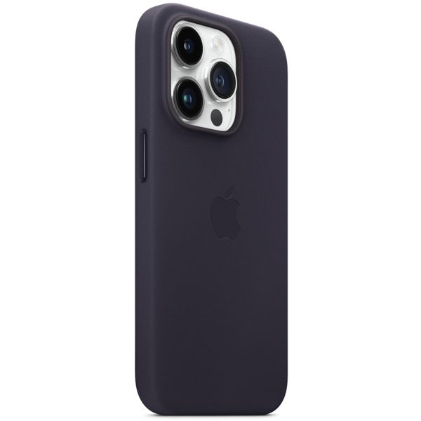 Apple Coque Leather MagSafe Apple iPhone 14 Pro - Ink