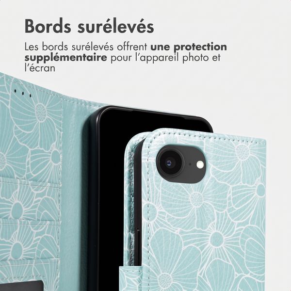 imoshion Étui de télephone portefeuille Design Apple iPhone 17e / 16e - Botanica