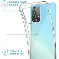 imoshion Coque arrière transparente avec cordon Samsung Galaxy A52(s) (5G/4G) - Noir & Doré