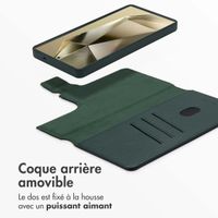 Accezz Étui de télephone portefeuille en cuir 2-en-1 avec MagSafe Samsung Galaxy S25 Ultra - Cedar Green