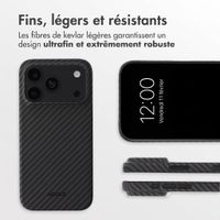 Accezz Coque Kevlar® MagSafe Apple iPhone 18 Pro Max / 17 Pro Max - Noir