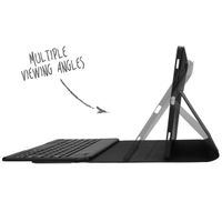 Accezz Étui de tablette Bluetooth Clavier Samsung Galaxy Tab S9 FE Plus - QWERTY / NL - Noir