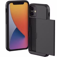 imoshion Coque arrière avec porte-cartes Apple iPhone 12 Mini - Noir