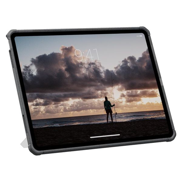 UAG Coque arrière Scout Plus avec support Scout Apple iPad Air 13 pouces (2026) M4 / (2025) M3 / (2024) M2 - Ash