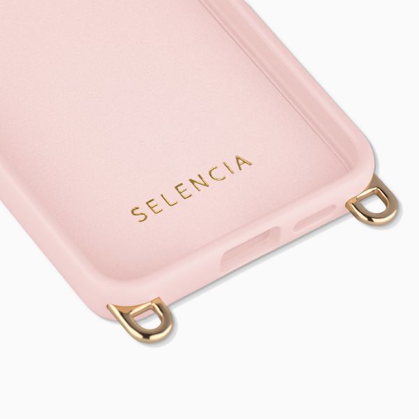 Selencia Coque arrière Rivièra avec MagSafe avec crochets amovibles Samsung Galaxy A57 (5G) - Sorbet Pink