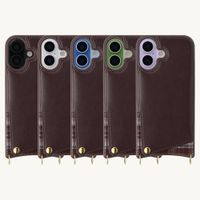Selencia Coque de télephone Nova avec cordon et porte-cartes Apple iPhone 17 - Checks