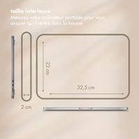 Selencia Pochette ordinateur Corduroy 13-14 pouces - Beige