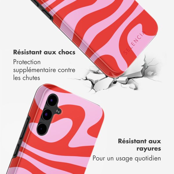 Selencia Coque arrière Vivid Samsung Galaxy S25 FE - Dream Swirl Pink