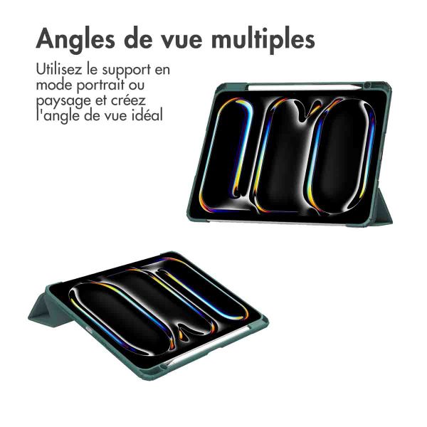 imoshion Coque tablette rigide Trifold Apple iPad Pro 11 (2024) M4 - Vert