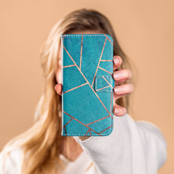 imoshion Design Softcase Bookcase Apple iPhone 13 Pro - Blue Graphic