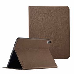 Selencia Coque tablette Riva Apple iPad Air 11 pouces (2026) M4 / (2025) M3 / (2024) M2 / Air 5 (2022) / Air 4 (2020) - Mocha Brown