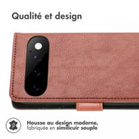 imoshion Étui de télephone portefeuille de luxe Google Pixel 11 - Marron