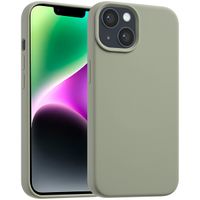 Accezz Coque Liquid Silicone avec MagSafe Apple iPhone 14 / 13 - Cooper Green
