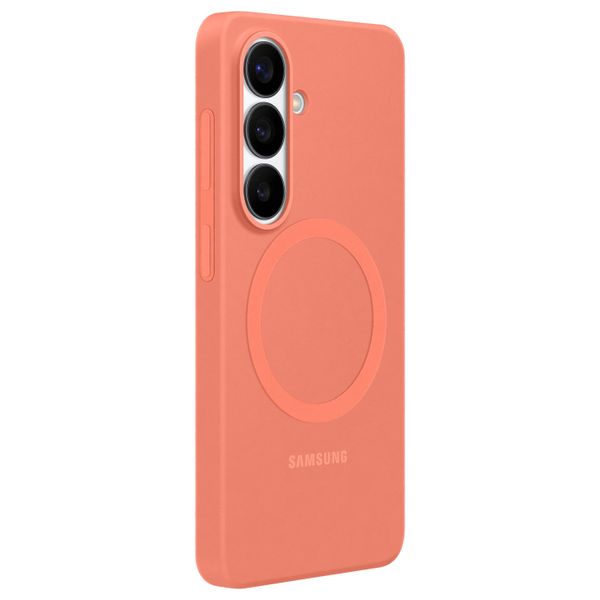 Samsung Coque arrière magnétique en silicone Samsung Galaxy S26 - Coral Red