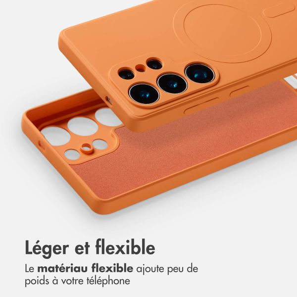 imoshion Coque Couleur avec MagSafe Samsung Galaxy S25 Ultra - Orange