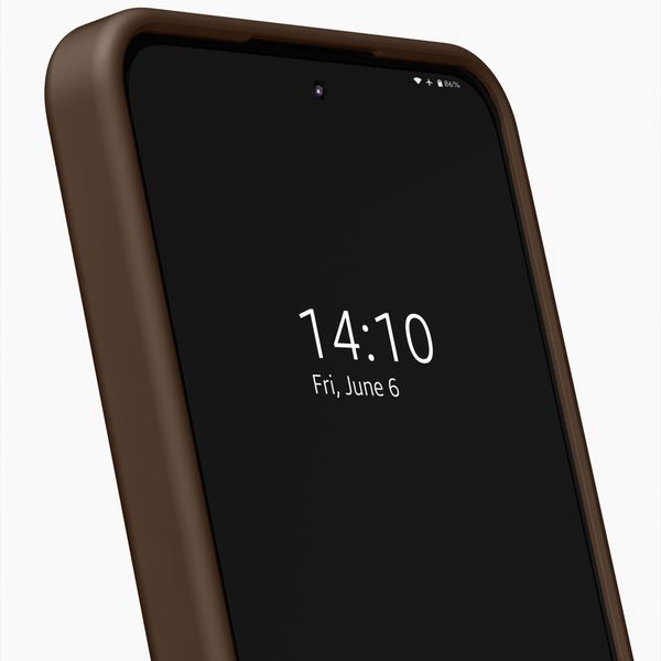 iDeal of Sweden Coque en silicone avec MagSafe Samsung Galaxy A37 (5G) - Mocha Mousse