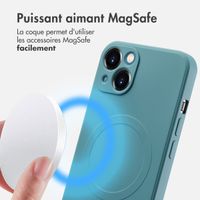 imoshion Coque Couleur avec MagSafe Apple iPhone 13 - Smoke Green