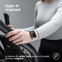 imoshion Bracelet en nylon élastique Apple Watch | 44/45/46/49 mm - Gris clair