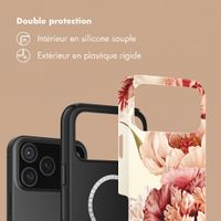 Selencia Coque arrière Vivid avec MagSafe Apple iPhone 18 Pro Max / 17 Pro Max - Vintage Peony