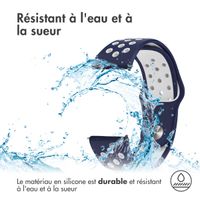 imoshion Bracelet sportif en silicone Samsung Galaxy Watch 7 40/44 mm - Bleu / Blanc