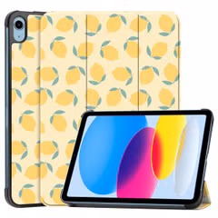 imoshion Coque tablette Design Trifold Apple iPad 11 (2025) 11 pouces A16 / iPad 10 (2022) 10.9 pouces - Citrus Dream