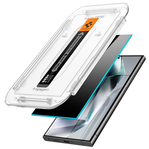 Spigen Protection d'écran en verre trempé GLAStR Privacy Applicator - lot de 2 Samsung Galaxy S24 Ultra