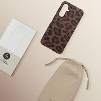 Selencia Coque Sabi imprimé panthère avec MagSafe Samsung Galaxy A56 - Mocha Brown