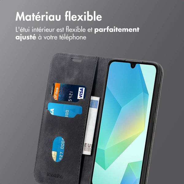 imoshion Étui de téléphone portefeuille Slim Samsung Galaxy A16 - Noir