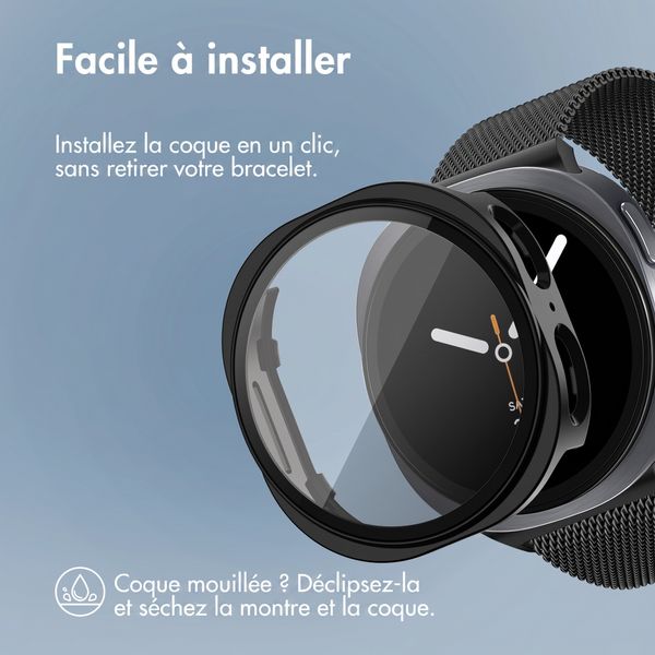 imoshion Coque rigide à couverture complète Samsung Galaxy Watch 8 (40 mm) - Noir
