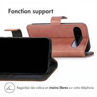 imoshion Étui de télephone portefeuille de luxe Google Pixel 11 Pro - Marron