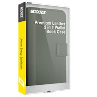 Accezz Étui de téléphone portefeuille en cuir de qualité supérieure 2 en 1 Samsung Galaxy S22 - Vert