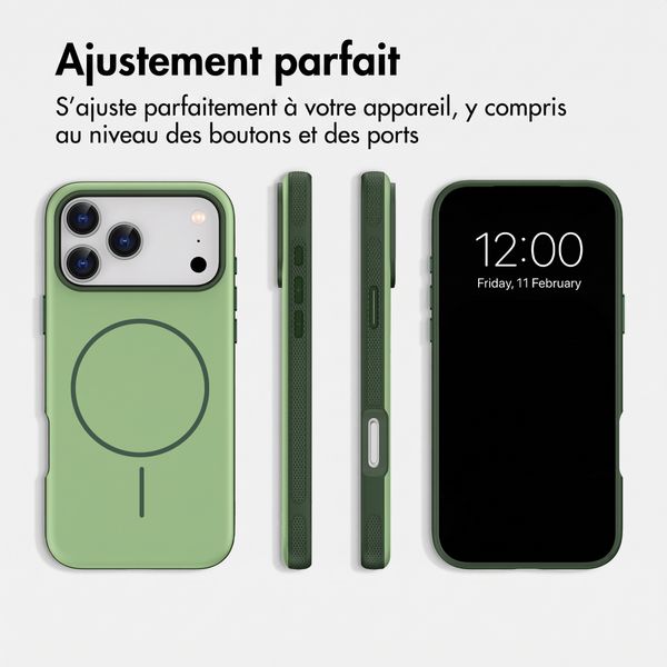 imoshion Coque arrière Color avec Thin MagSafe Ring Apple iPhone 18 Pro Max / 17 Pro Max - Vert foncé
