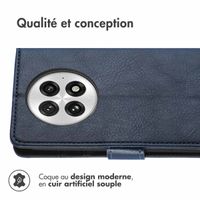 imoshion Étui de télephone portefeuille de luxe OnePlus 13 - Bleu foncé