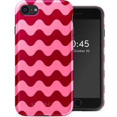 Selencia Coque arrière Vivid Apple iPhone SE (2022 / 2020) / 8 / 7 / 6(s) - Wave Vibes Lipstick