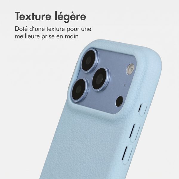 imoshion Coque arrière Texture Apple iPhone 18 Pro Max / 17 Pro Max - Bleu clair
