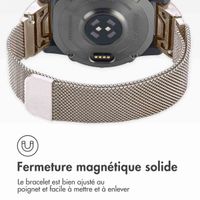 imoshion Bracelet QuickFit® Milanais  - Connexion Garmin 20 mm - Taille L/XL - Starlight