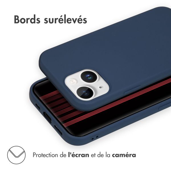 imoshion Coque Couleur Apple iPhone 15 - Bleu foncé