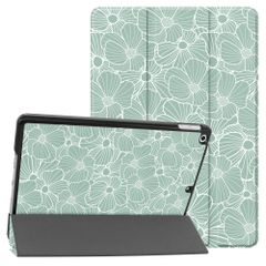 imoshion Coque tablette Design Trifold Apple iPad 9 (2021) 10.2 pouces / iPad 8 (2020) 10.2 pouces / iPad 7 (2019) 10.2 pouces - Botanica